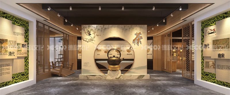 茶展廳設(shè)計——如何設(shè)計一個合適的展示柜來陳列茶具
