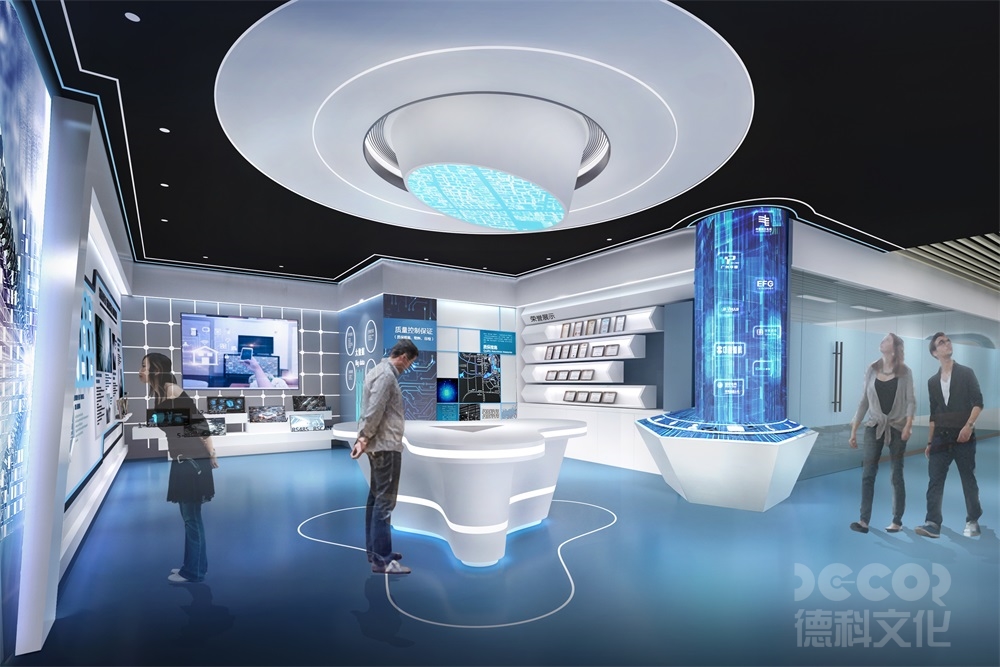 專業(yè)企業(yè)展廳設計公司如何設計展廳的天花板？